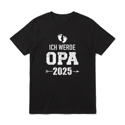 Ich werde Opa 2025 Schwangerschaft T-Shirt – Klassisches T-Shirt in Schwarz