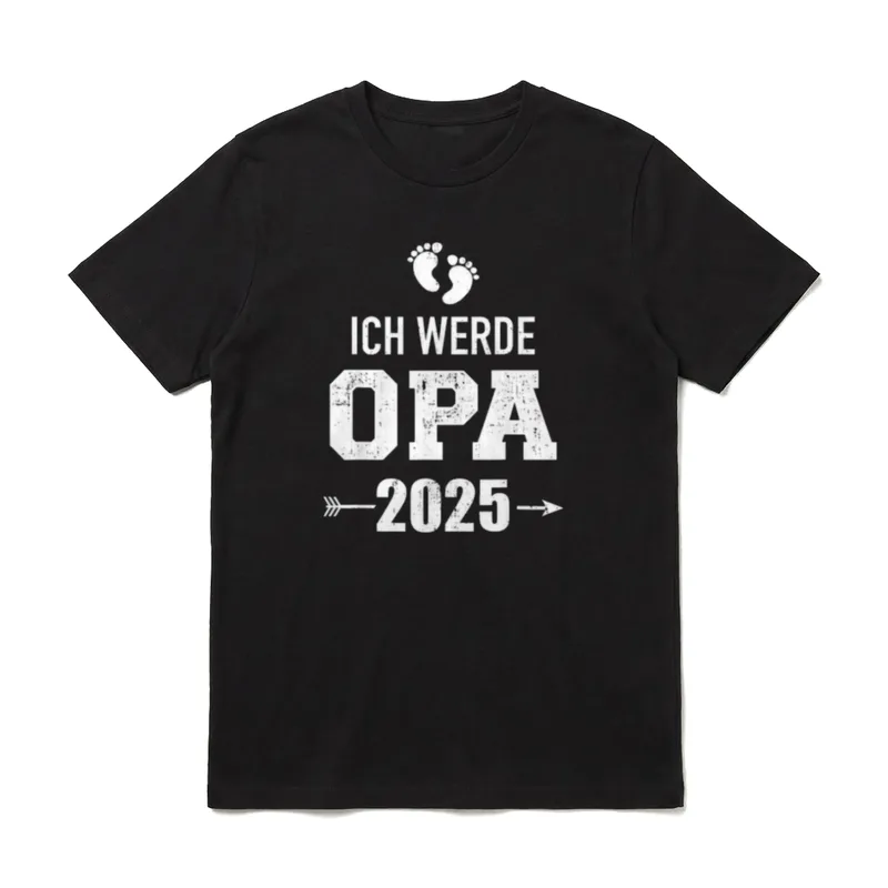 Ich werde Opa 2025 Schwangerschaft T-Shirt – Klassisches T-Shirt in Schwarz