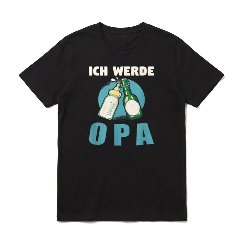 Ich werde Opa 2024/2025 T-Shirt – Klassisches T-Shirt in Schwarz