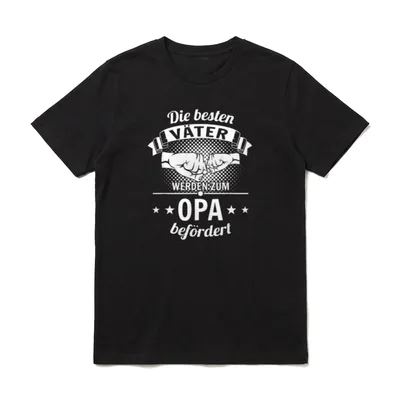 Die Besten Väter Werden T-Shirt – Klassisches T-Shirt in Schwarz