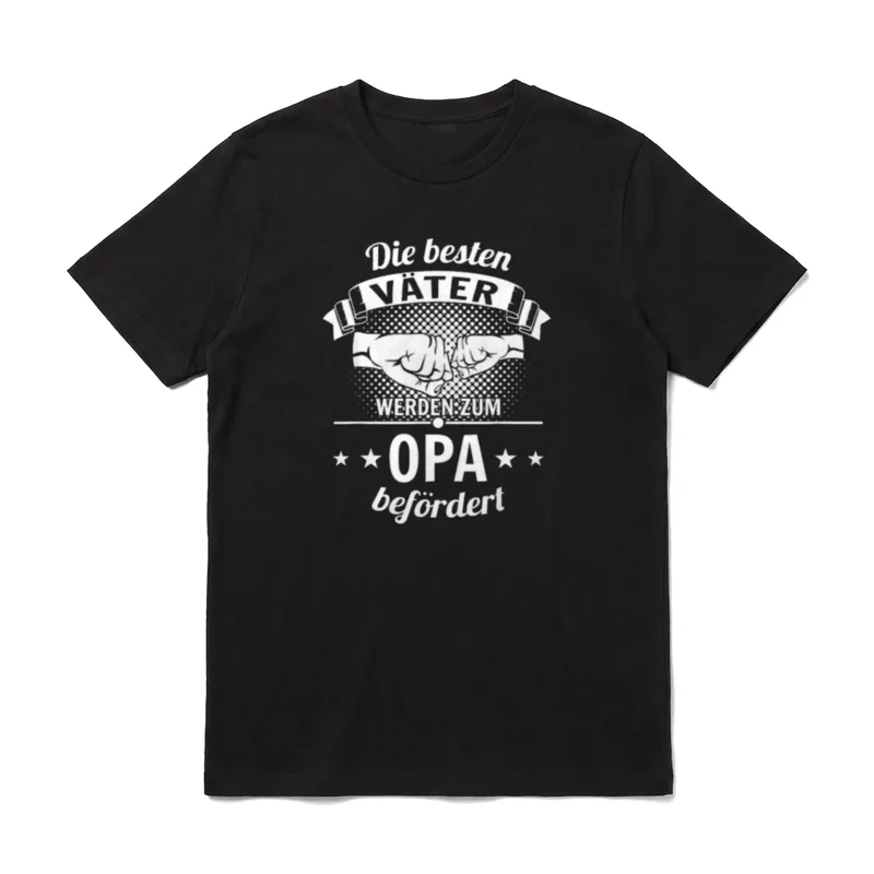 Die Besten Väter Werden T-Shirt – Klassisches T-Shirt in Schwarz