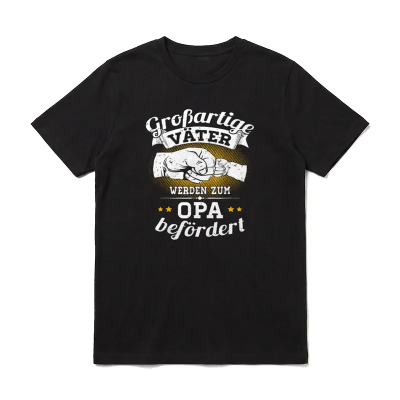 Geburt Enkel großartige Väter T-Shirt – Klassisches T-Shirt in Schwarz