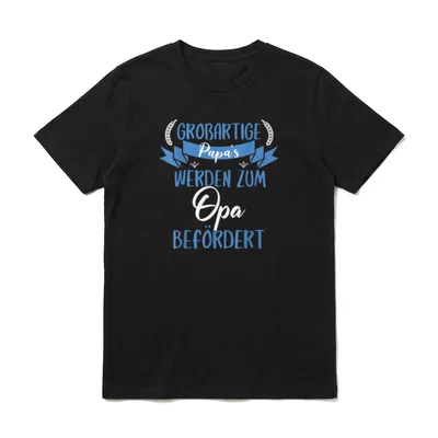 Nur großartige Papas werden T-Shirt – Klassisches T-Shirt in Schwarz