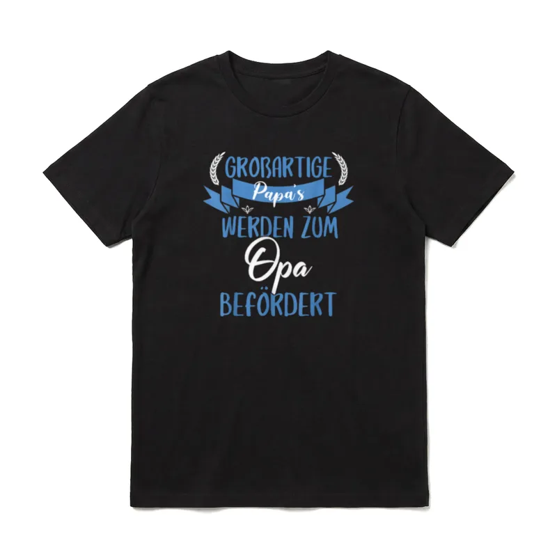 Nur großartige Papas werden T-Shirt – Klassisches T-Shirt in Schwarz