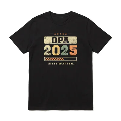 Opa 2025 Werdender Großvater T-Shirt – Klassisches T-Shirt in Schwarz
