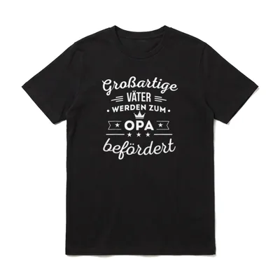 Großartige Väter werden T-Shirt – Klassisches T-Shirt in Schwarz
