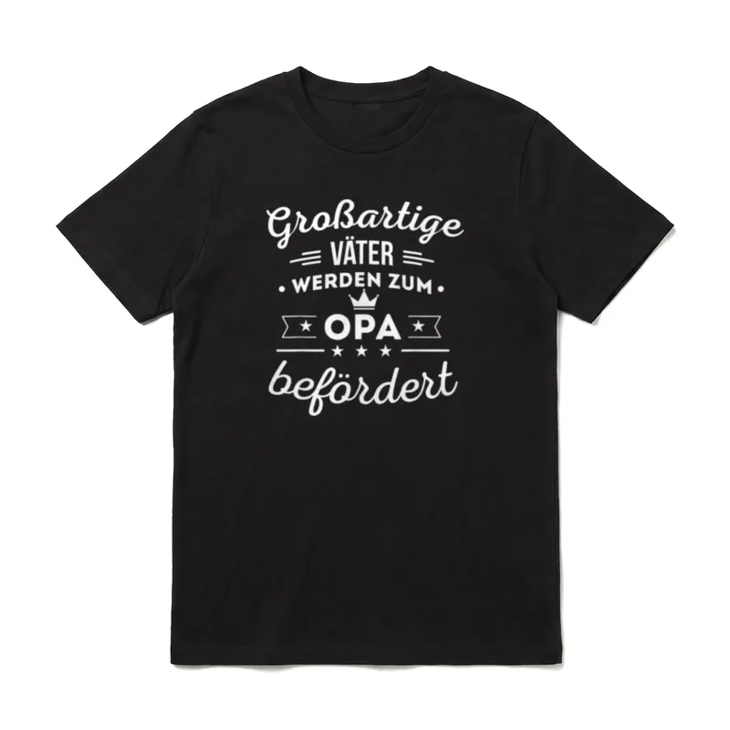 Großartige Väter werden T-Shirt – Klassisches T-Shirt in Schwarz