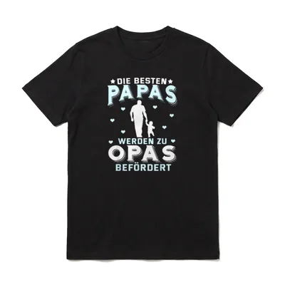 Großartige Väter werden T-Shirt – Klassisches T-Shirt in Schwarz