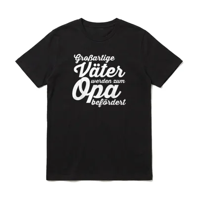 Männertag Vatertag Großartige Väter T-Shirt – Klassisches T-Shirt in Schwarz
