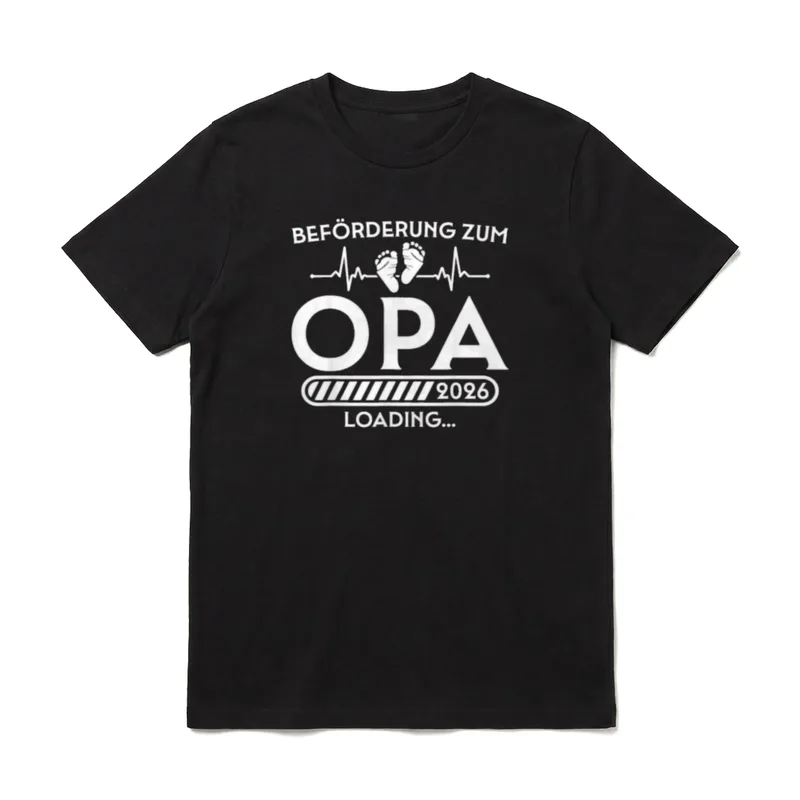 Beförderung zum Opa 2026 T-Shirt – Klassisches T-Shirt in Schwarz