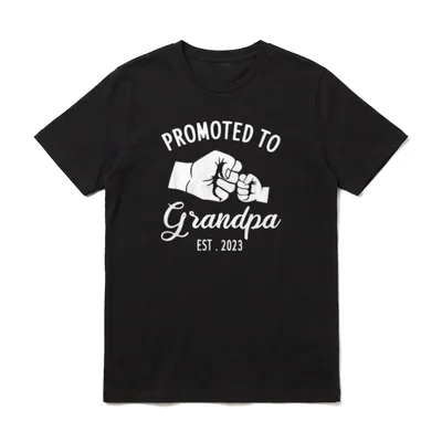 Zum Opa Est befördert Opa werden T-Shirt – Klassisches T-Shirt in Schwarz