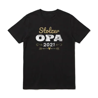 Stolzer Opa Loading 2021 T-Shirt – Klassisches T-Shirt in Schwarz