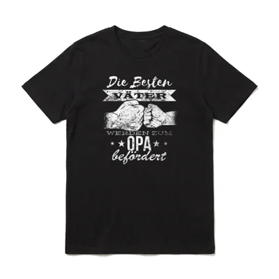 Die besten Väter werden T-Shirt – Klassisches T-Shirt in Schwarz