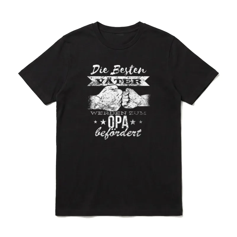 Die besten Väter werden T-Shirt – Klassisches T-Shirt in Schwarz