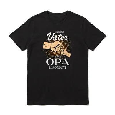 Die besten Väter werden T-Shirt – Klassisches T-Shirt in Schwarz