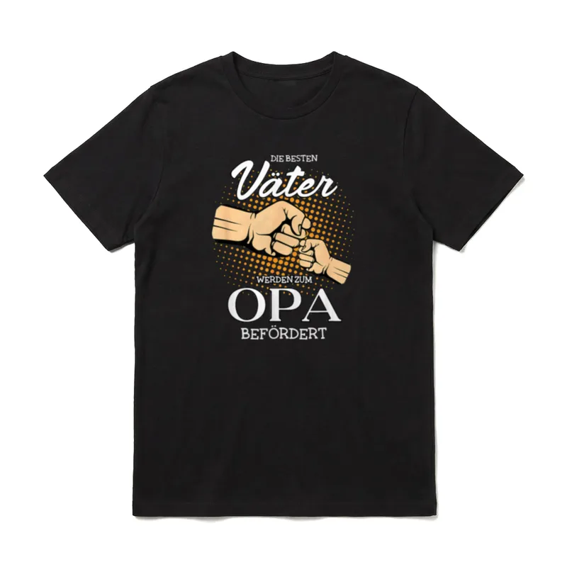 Die besten Väter werden T-Shirt – Klassisches T-Shirt in Schwarz