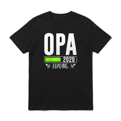 Opa Loading 2020 Werdender T-Shirt – Klassisches T-Shirt in Schwarz