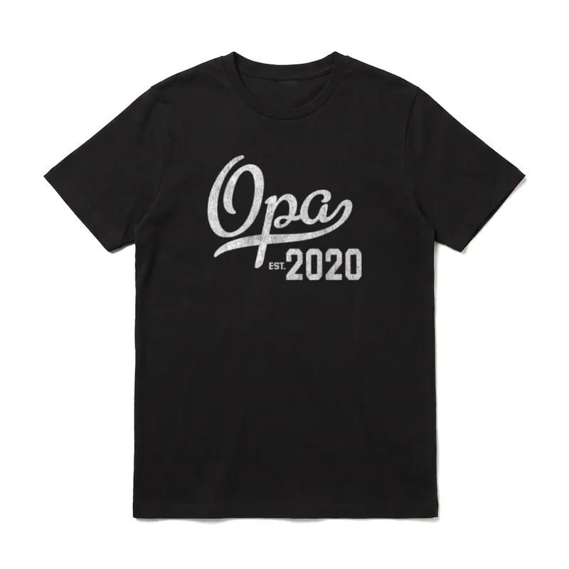 Erstes Mal Opa Est Opa werden T-Shirt – Klassisches T-Shirt in Schwarz