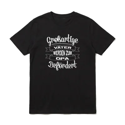 Großartige Väter werden T-Shirt – Klassisches T-Shirt in Schwarz