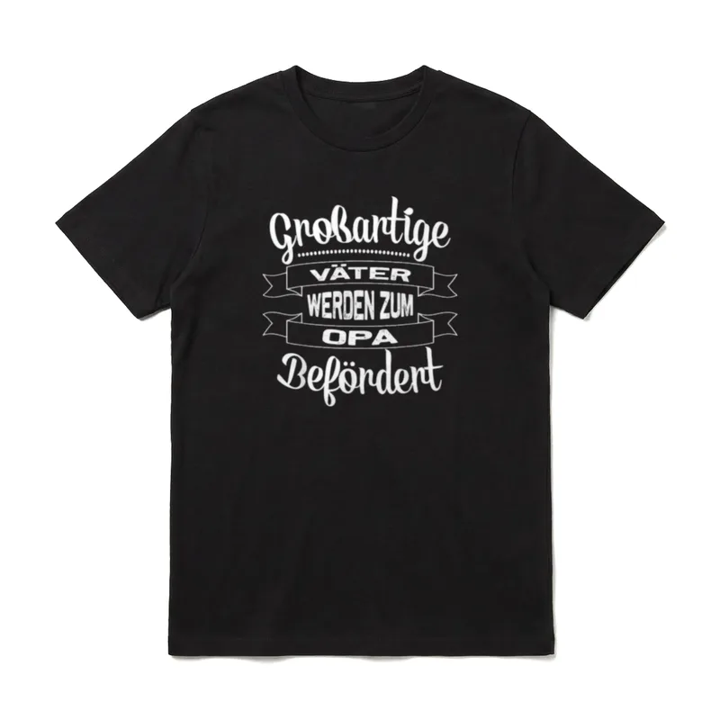 Großartige Väter werden T-Shirt – Klassisches T-Shirt in Schwarz