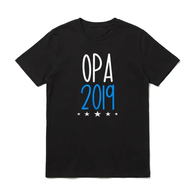 Opa 2019 Werdender Opa T-Shirt – Klassisches T-Shirt in Schwarz