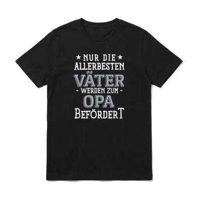 Nur die allerbesten Väter T-Shirt – Klassisches T-Shirt in Schwarz