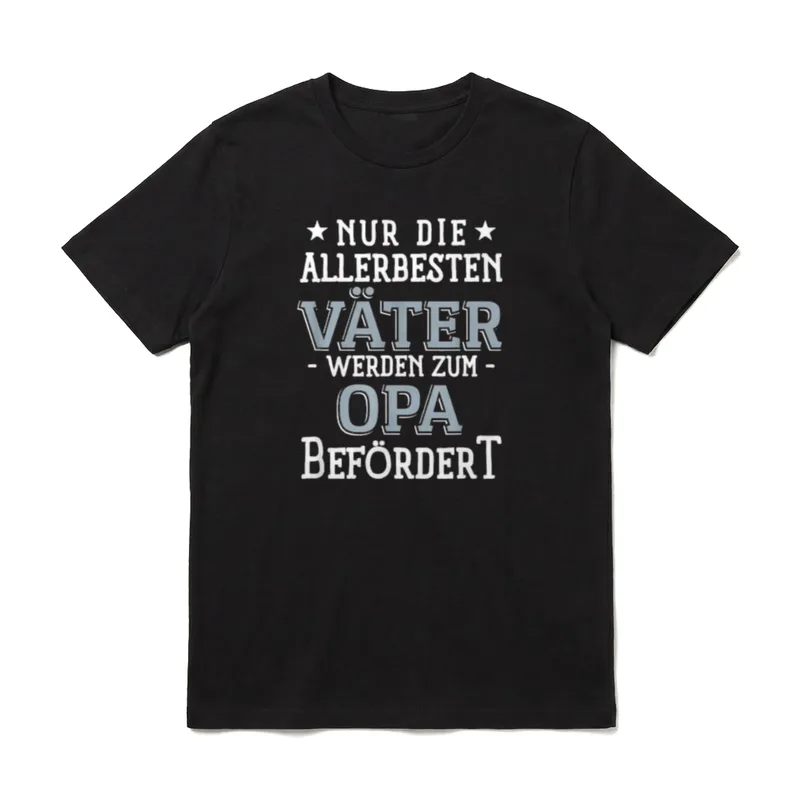 Nur die allerbesten Väter T-Shirt – Klassisches T-Shirt in Schwarz