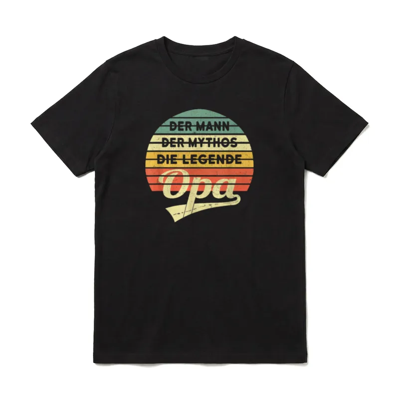 Opa Vintage Retro T-Shirt – Klassisches T-Shirt in Schwarz