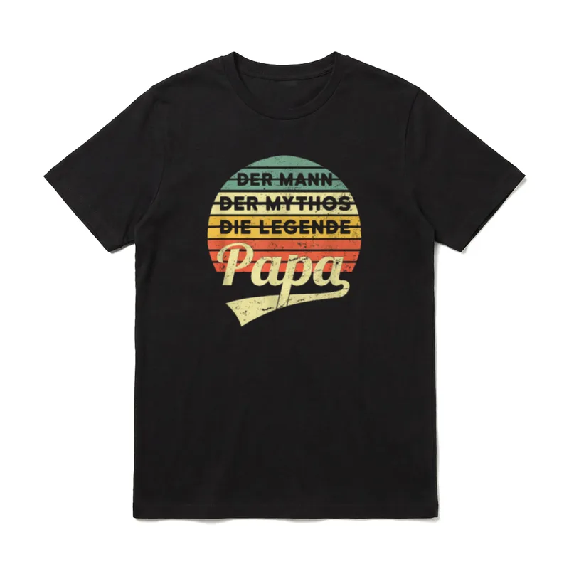 T-Shirt Papa Held – Klassisches T-Shirt in Schwarz