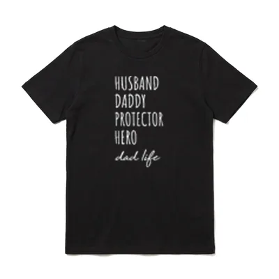 Dad Life Husband Daddy T-Shirt – Klassisches T-Shirt in Schwarz