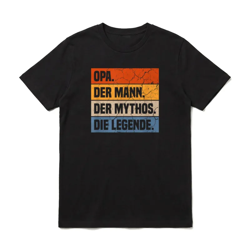 Opa der Mann Papa Legende & Held T-Shirt – Klassisches T-Shirt in Schwarz