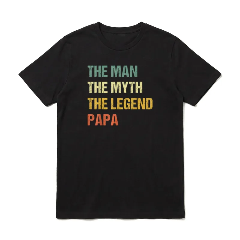 Vatertag Retro The Man T-Shirt – Klassisches T-Shirt in Schwarz