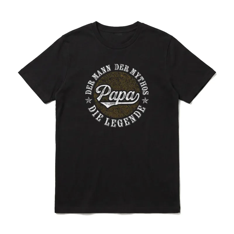 Papa der Mann T-Shirt – Klassisches T-Shirt in Schwarz