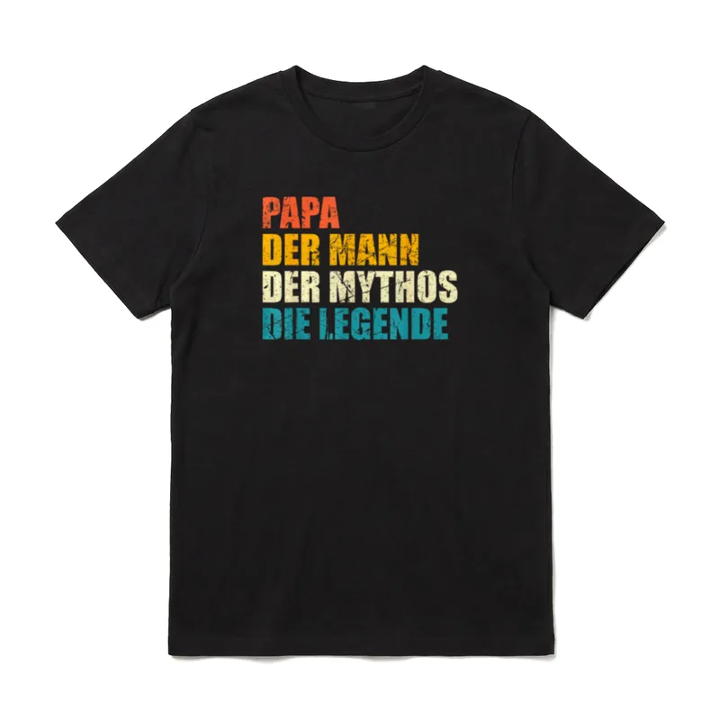 Papa Mythos Legende Vatertag T-Shirt – Klassisches T-Shirt in Schwarz