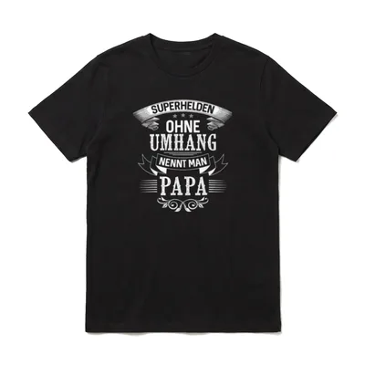 Superhelden Ohne Umhang Nennt T-Shirt – Klassisches T-Shirt in Schwarz
