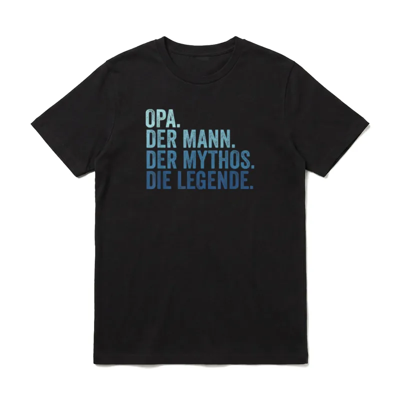 Opa Der Mann T-Shirt – Klassisches T-Shirt in Schwarz