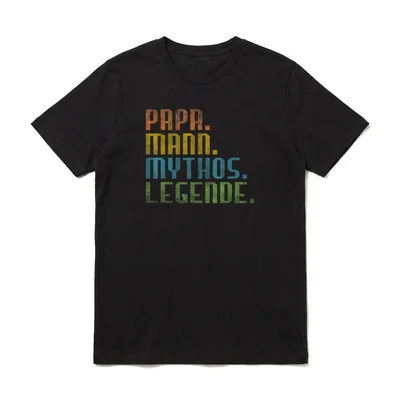 Bester Papa Vater Mann T-Shirt – Klassisches T-Shirt in Schwarz
