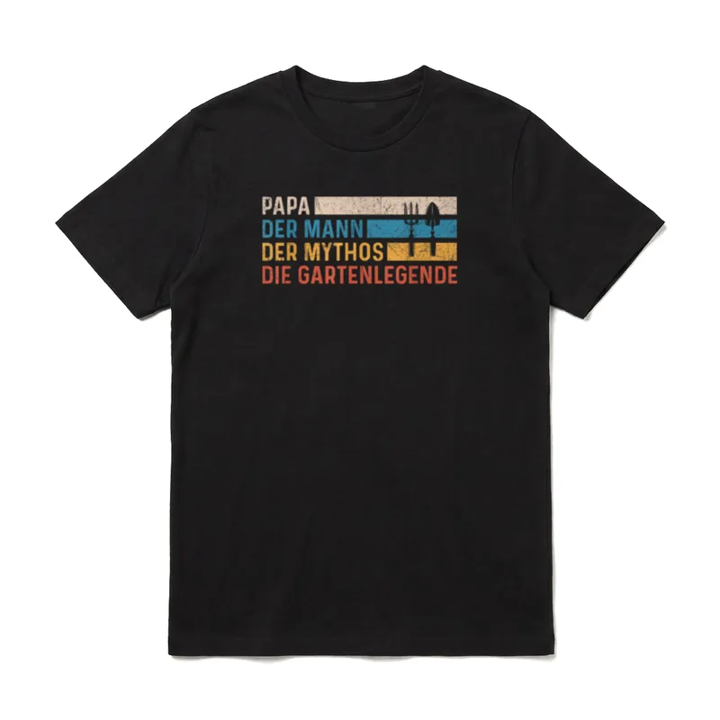 Papa Der Mann Der Mythos T-Shirt – Klassisches T-Shirt in Schwarz