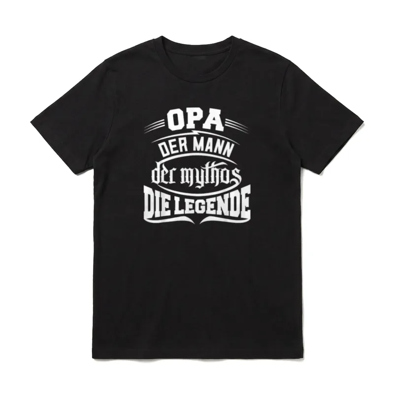 Opa der Mann T-Shirt – Klassisches T-Shirt in Schwarz