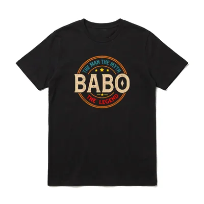 BABO Die Legende T-Shirt – Klassisches T-Shirt in Schwarz
