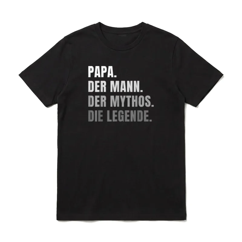 Papa Mythos Legende Vater T-Shirt – Klassisches T-Shirt in Schwarz
