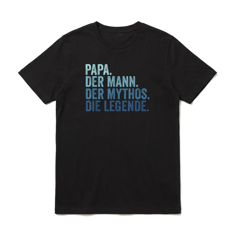 Papa Der Mann T-Shirt – Klassisches T-Shirt in Schwarz