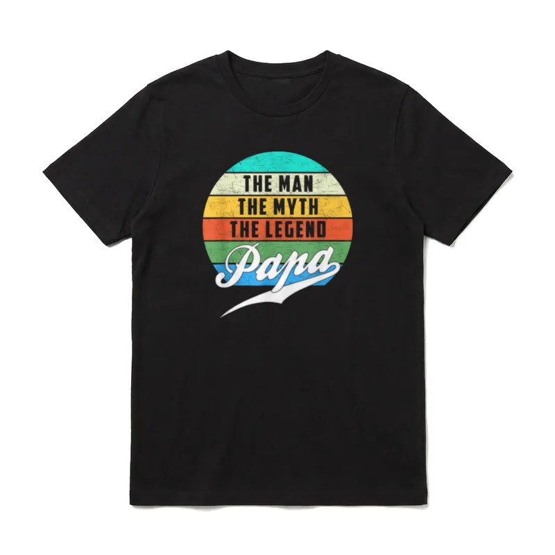 The Man The Myth T-Shirt – Klassisches T-Shirt in Schwarz
