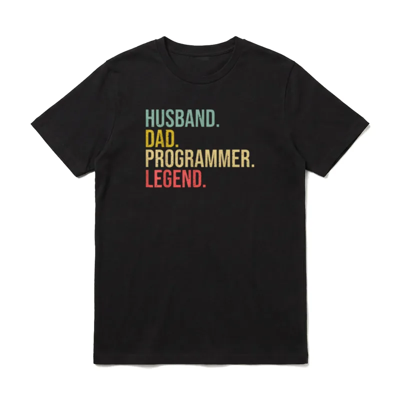 Ehemann Papa Programmierer Legende T-Shirt – Klassisches T-Shirt in Schwarz