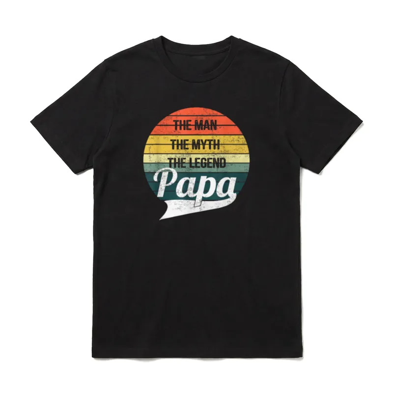 The Man The Myth Papa Legende & Held T-Shirt – Klassisches T-Shirt in Schwarz