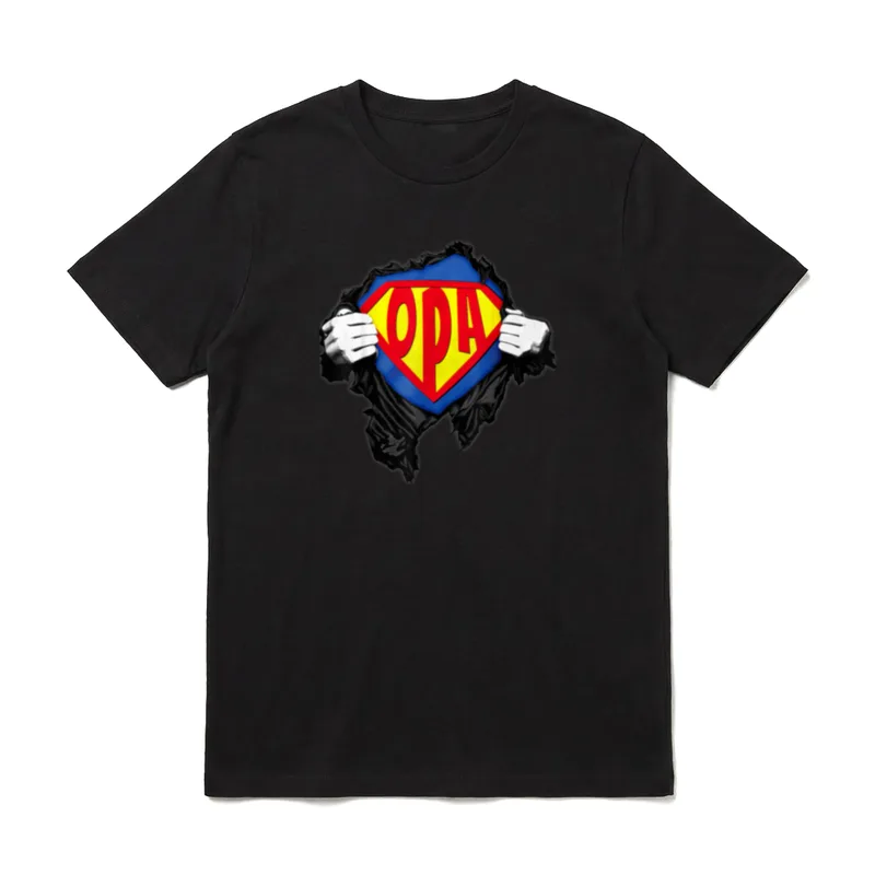Opa Superheld Großvater Super T-Shirt – Klassisches T-Shirt in Schwarz