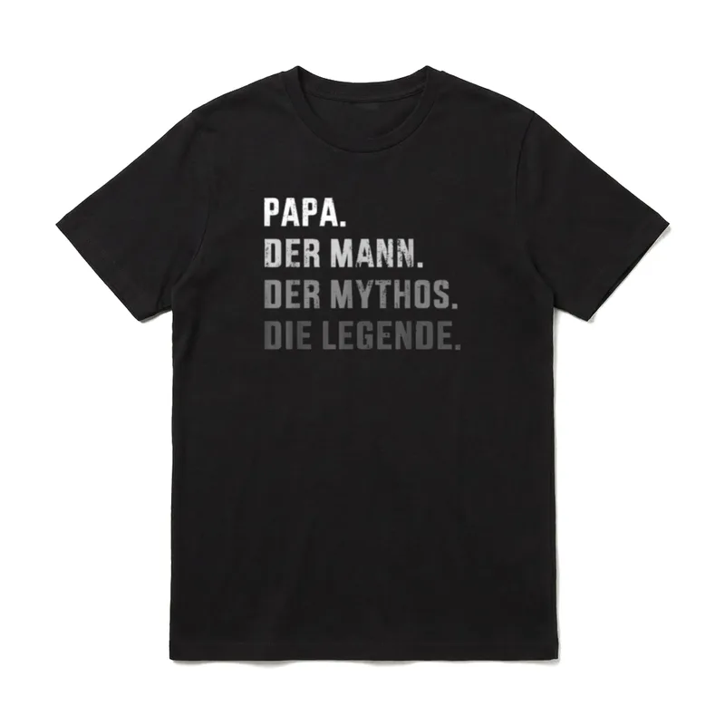 Papa Mann Mythos Legende T-Shirt – Klassisches T-Shirt in Schwarz