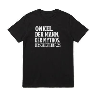 Onkel Der Mann T-Shirt – Klassisches T-Shirt in Schwarz