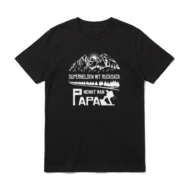 Wandern Berge Lustiger Wander T-Shirt – Klassisches T-Shirt in Schwarz