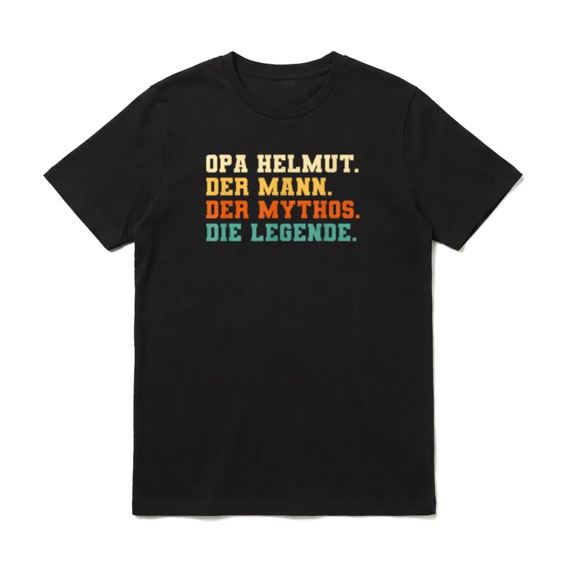 Opa Helmut der Mann T-Shirt – Klassisches T-Shirt in Schwarz